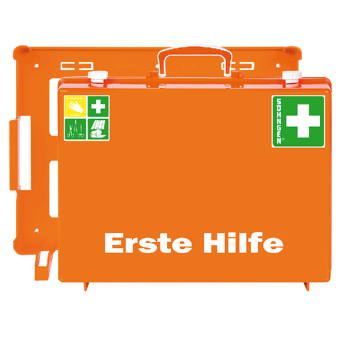 Trousse de premiers secours MT-CD, norme industrielle, orange