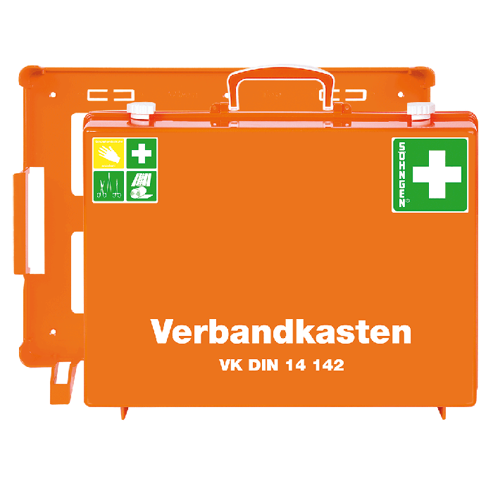 Trousse de premiers secours K MT-CD orange, conforme à la norme DIN 14142