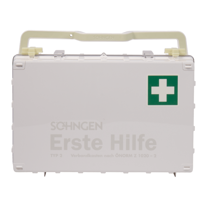 Trousse de premiers secours blanche DYNAMIC-GLOW L ÖNORM Z 1020-2