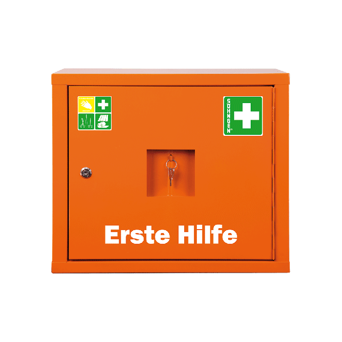 Armoire à pharmacie JUNIORSAFE, conforme à la norme, orange