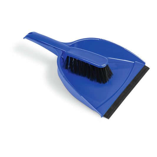 Die Nölle Profi Brush Kehrgarnitur Spezial mit Gummilippe, blau von Nölle Profi Brush Bürsten- & Pinseltechnik e.K. ist ideal für Reinigungsaufgaben im Haushalt. 1 Stück - praktisch mit passendem Handfeger und Gummilippe.