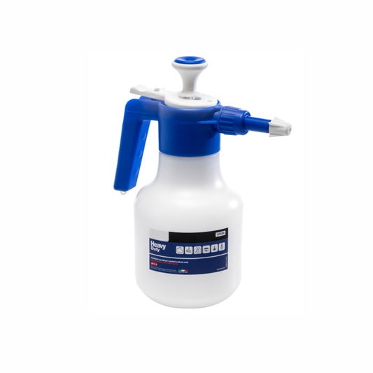 Das Arcora Arspray Delta-Tec 2 Sprühkännchen (1710 ml, Blau-Weiss, Viton-Dichtung) von Arcora International GmbH verfügt über einen Pumpengriff, eine Düse und Messmarkierungen - perfekt für die professionelle Reinigung.