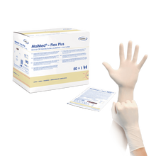 Guanti chirurgici in lattice senza polvere sterili MaiMed-Flex Plus PF, 50 paia/scatola