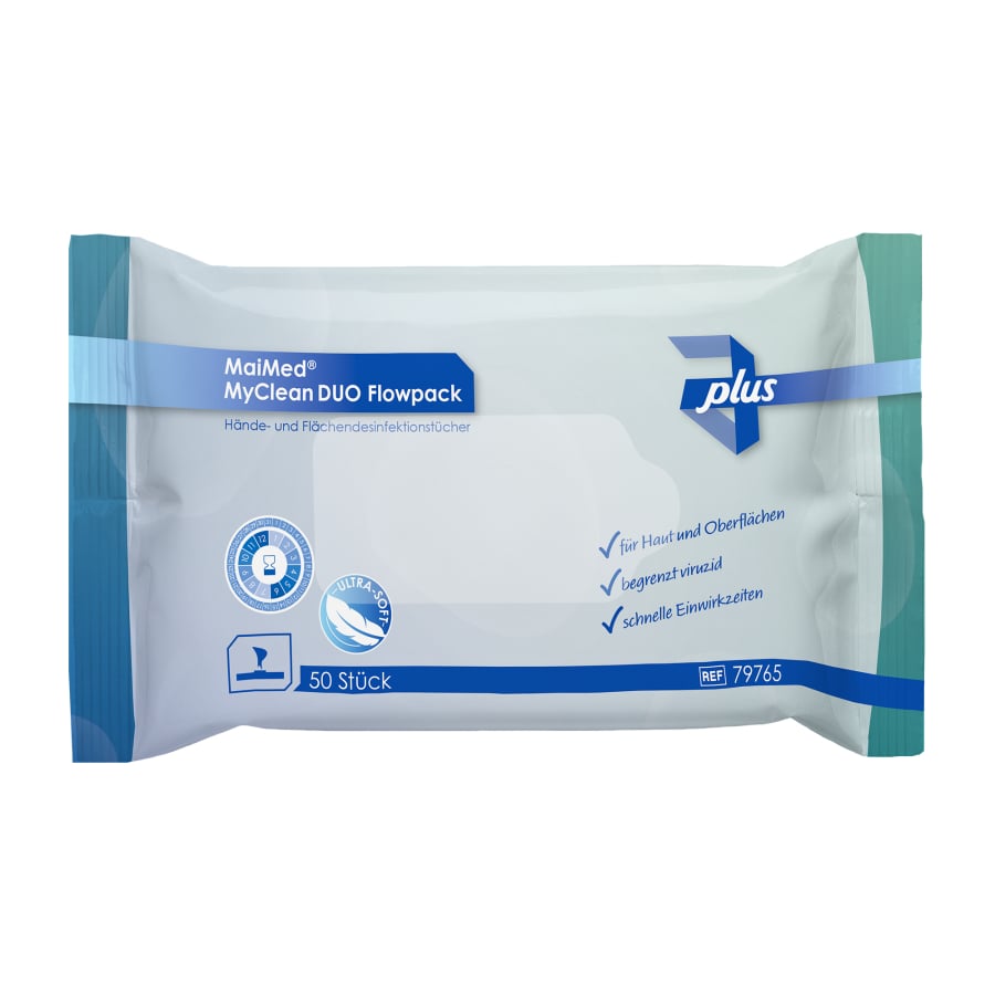 MaiMed MyClean DUO Flowpack 50 fogli | Confezione (50 pezzi)