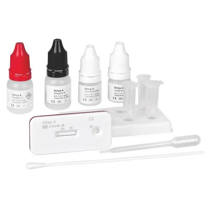 Cleartest Strep A-Test Kassettenform Pack: 5 Testkassetten | Packung (5 Tests)