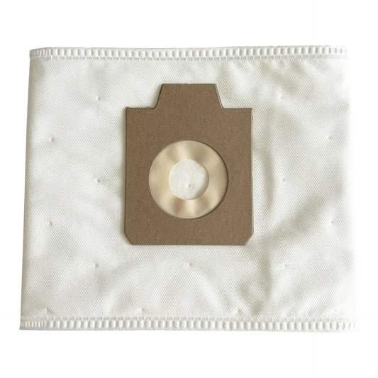 Der Arcora Vliesfilterbeutel Für Pro1Plus von Arcora International GmbH ist ein weißer, rechteckiger, 4-lagiger Filterbeutel mit genähten Kanten und einem braunen Pappkragen mit zentraler, runder Öffnung. Die Packung enthält 10 Beutel (je 10L).