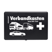 Trousse de secours pour voiture, vide, en plastique noir
