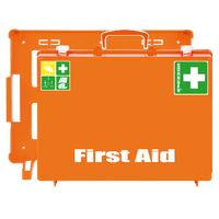 MT-CD First Aid Kit, Empty, Orange, "First Aid" Print