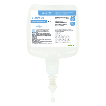 Saraya Alsoft VB hand disinfection