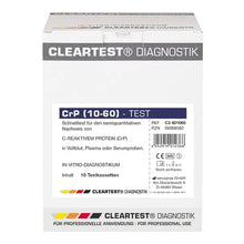 Cleartest CrP HS (10/60) High Sensitive Cut Off: 10mg/l   Reference: 60mg/l Pack: 10 Teste | Packung (10 Tests)