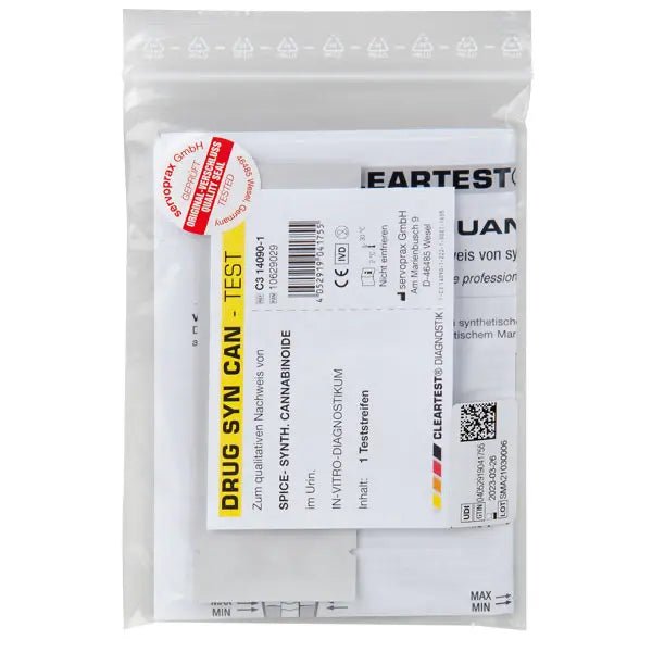 Strisce reattive al tetraidrocannabinolo per test antidroga Cleartest, test individuali | Pezzo (1 prova)