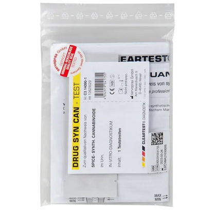 Strisce reattive al tetraidrocannabinolo per test antidroga Cleartest, test individuali | Pezzo (1 prova)