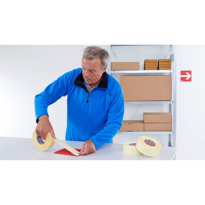 tesafix 4939 Verlegeband, 25 m x 50 mm, weiß-transluzent – Anwendung