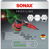 SONAX PROFILINE Tampon pour polisseuse excentrique, grain moyen 125