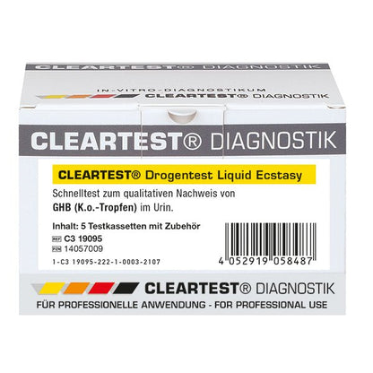 Test de drogue Cleartest, Pack Ecstasy Liquide : 5 tests | Pièce (5 essais)