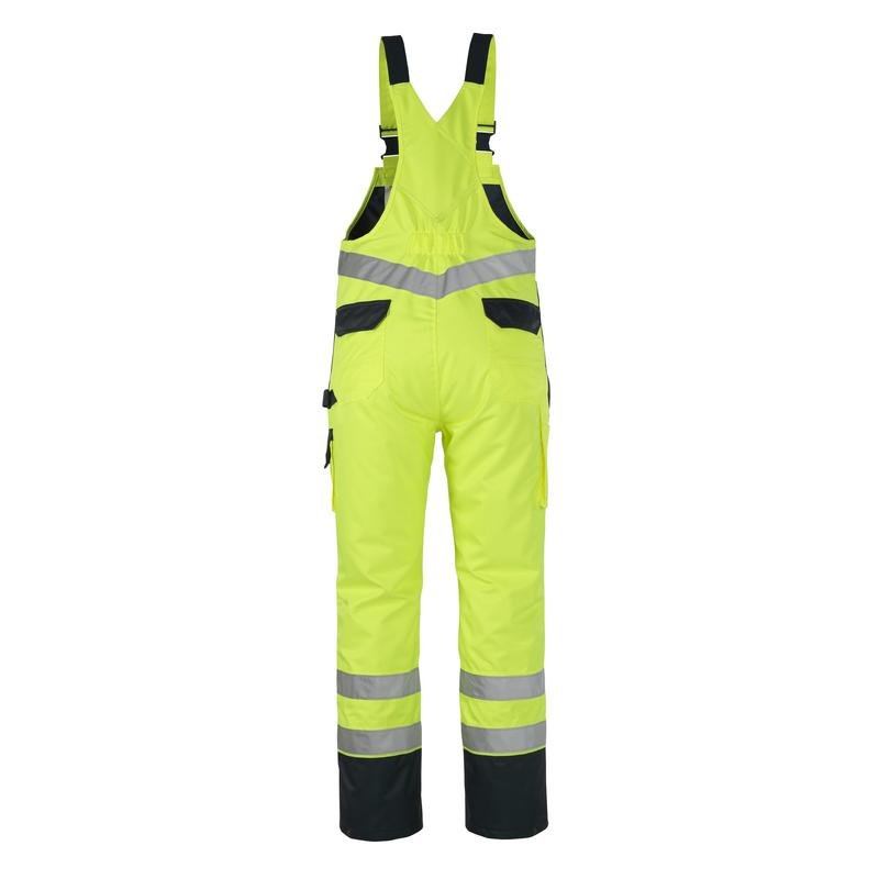 MASCOT® Wels dungarees, hi-vis yellow/navy