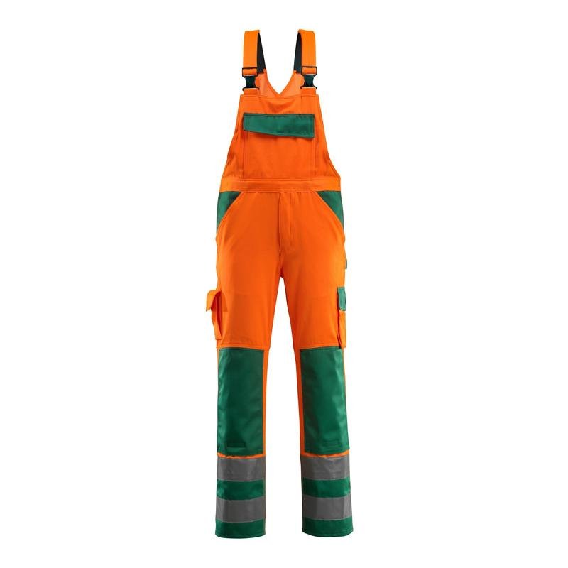 MASCOT® Barras Latzhose, hi-vis orange/grün