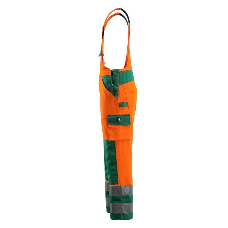 MASCOT® Barras Latzhose, hi-vis orange/grün