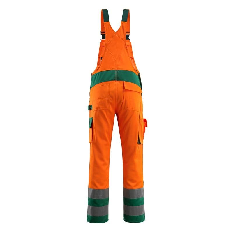 MASCOT® Barras Latzhose, hi-vis orange/grün