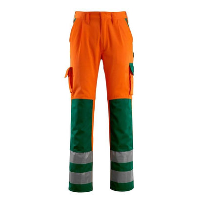 Pantaloni MASCOT® Olinda, arancione/verde ad alta visibilità