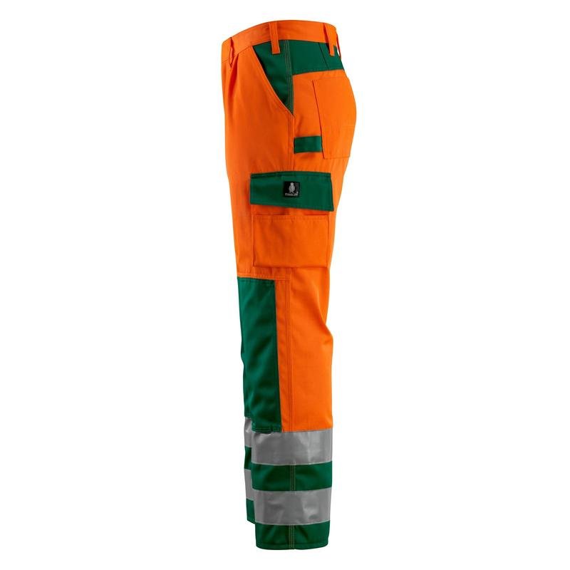 Pantaloni MASCOT® Olinda, arancione/verde ad alta visibilità
