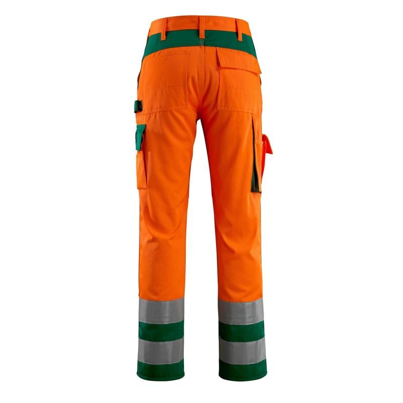 Pantaloni MASCOT® Olinda, arancione/verde ad alta visibilità