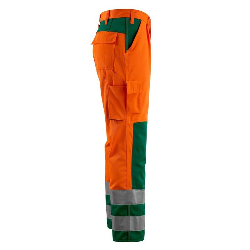Pantaloni MASCOT® Olinda, arancione/verde ad alta visibilità