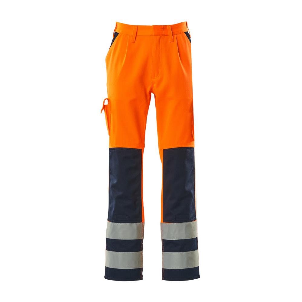 Pantaloni MASCOT® Olinda, arancione/blu scuro ad alta visibilità