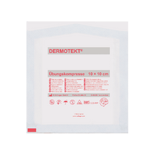 DERMOTEKT®  Compresse d'entraînement 10 x 10 cm, lot de 2, non stérile