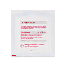 DERMOTEKT®  Compresse d'entraînement 10 x 10 cm, 2 pièces non stériles par boîte de 50
