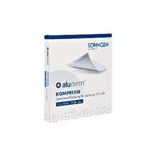 Compresse aluderm® 10 x 10 cm, conditionnement de 10 pièces