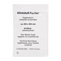 Non-woven wipes, 200 x 300 mm, 50 per pack