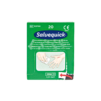 Lingettes nettoyantes pour plaies Salvequick : boîte de 20 pièces, carton de 20 pièces
