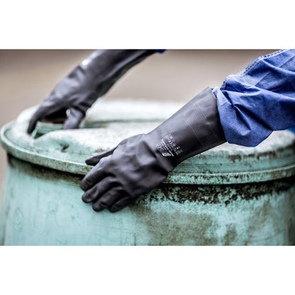 NITRAS BLACK BARRIER, Chemikalienschutzhandschuhe, schwarz