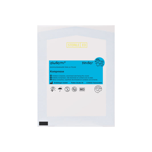 Compresse aluderm® pour enfants 6 x 6 cm