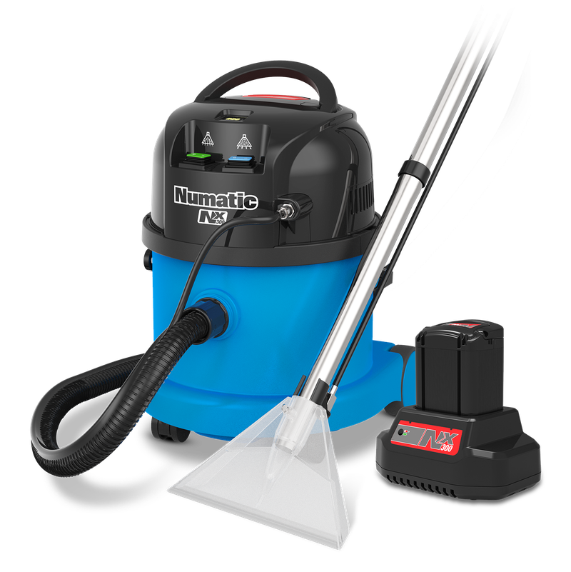 Appareil d'extraction par pulvérisation à batterie Numatic CTB370NX/1 Tapis, bleu, jeu d'accessoires A40B(B) | Paquet (1 pièce)