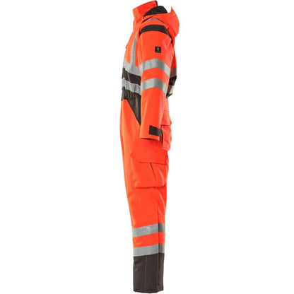 Combinazione invernale MASCOT® Safara, rosso ad alta visibilità/antracite scuro