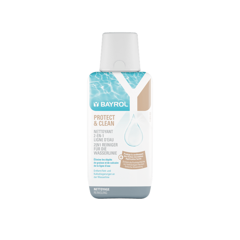 BAYROL Protect & Clean 350 ml Wasserlinie während der Saison, ganz ohne Salzsäure | Flasche (350 ml)