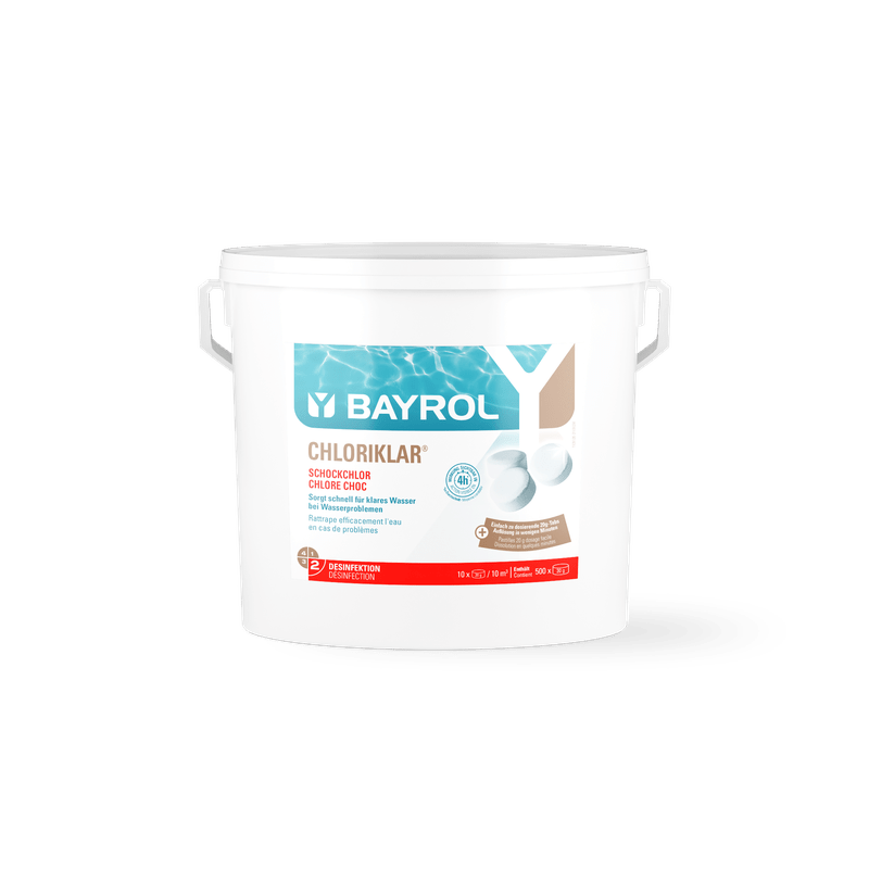 BAYROL Chloriklar® from trichloroisocyanuric acid with a high active chlorine content