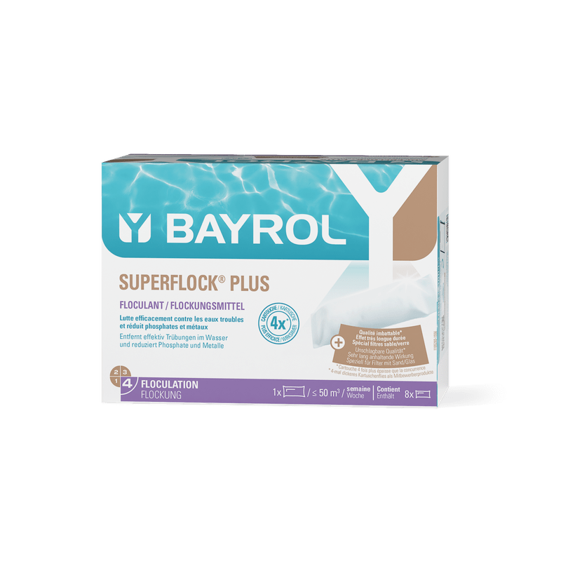 BAYROL Superflock Plus 1 kg« Best-seller floculant piscine pour filtres à sable