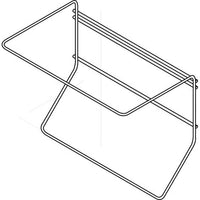 Top View: Simple stainless steel wire-frame canister holder (1 x 5 liters) from Diversey Deutschland GmbH & Co. OHG, with open sides and two top bars—ideal for the efficient storage of a 5-liter canister.