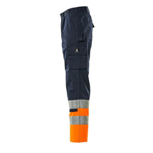 MASCOT® Patos trousers, navy/hi-vis orange