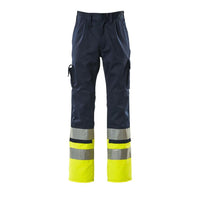 MASCOT® Patos trousers, navy/hi-vis yellow