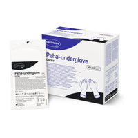 Hartmann Peha-underglove Unterziehhandschuhe puderfrei steril Latex Größe 6 | Packung (50 Stück)