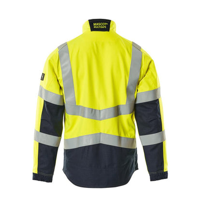 MASCOT® Biel Multisafe work jacket, hi-vis yellow/black-blue