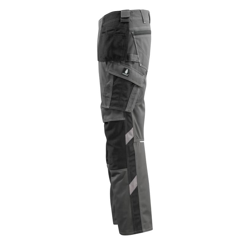 MASCOT® Bremen pantalon d'artisan, anthracite foncé/noir