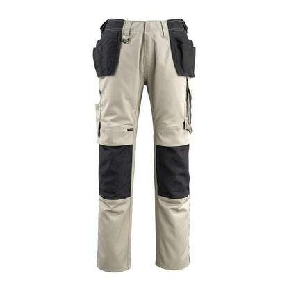 MASCOT® Bremen Handwerkerhose, hellkhaki/schwarz