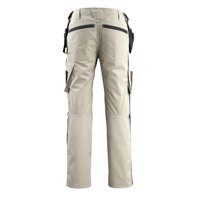 MASCOT® Bremen Handwerkerhose, hellkhaki/schwarz