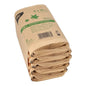 Un pacco di PAPSTAR sacchetti per rifiuti in carta kraft da 10 l, 35x21x15 cm, marrone (50 pezzi) della PAPSTAR GmbH, piegato e legato per lo smaltimento ecologico - compostabile e realizzato con materiali riciclati.