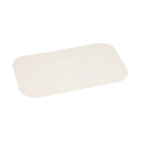 Les couvercles Starpak 50 sont des couvercles rectangulaires de couleur crème, revêtus de PP (21,8 x 12,3 cm), aux coins arrondis, sur fond blanc. Le paquet contient 50 pièces emballées sous film thermorétractable.